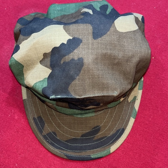 USA Army CAMOUFLAGE cap HAT ripstop tan black green brown large cotton Kentucky - Picture 2 of 11